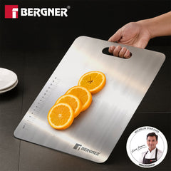 Bergner Stainless Steel Chopping Board | 21x32cm