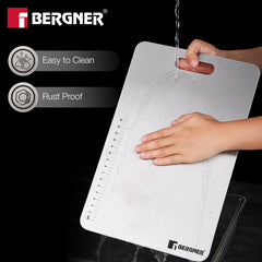 Bergner Stainless Steel Chopping Board | 21x32cm