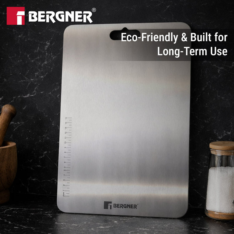 Bergner Stainless Steel Chopping Board | 21x32cm