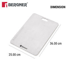 Bergner Stainless Steel Chopping Board | 25x36cm