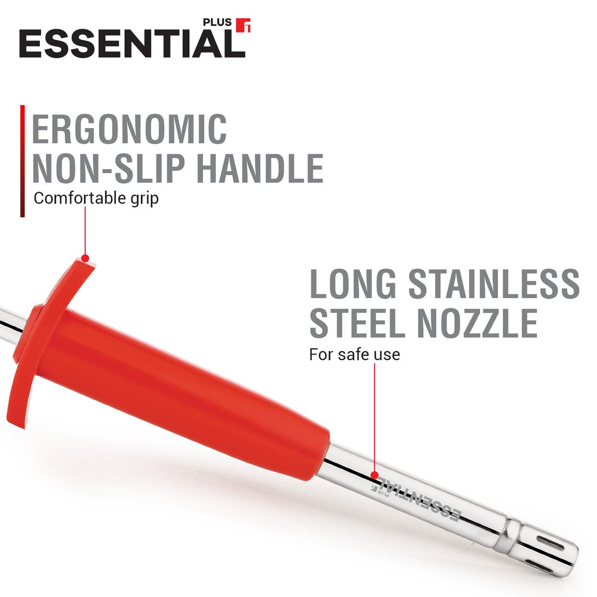 Bergner Essential Plus Gas Lighter 20.5cm with Stainless Steel Pipe