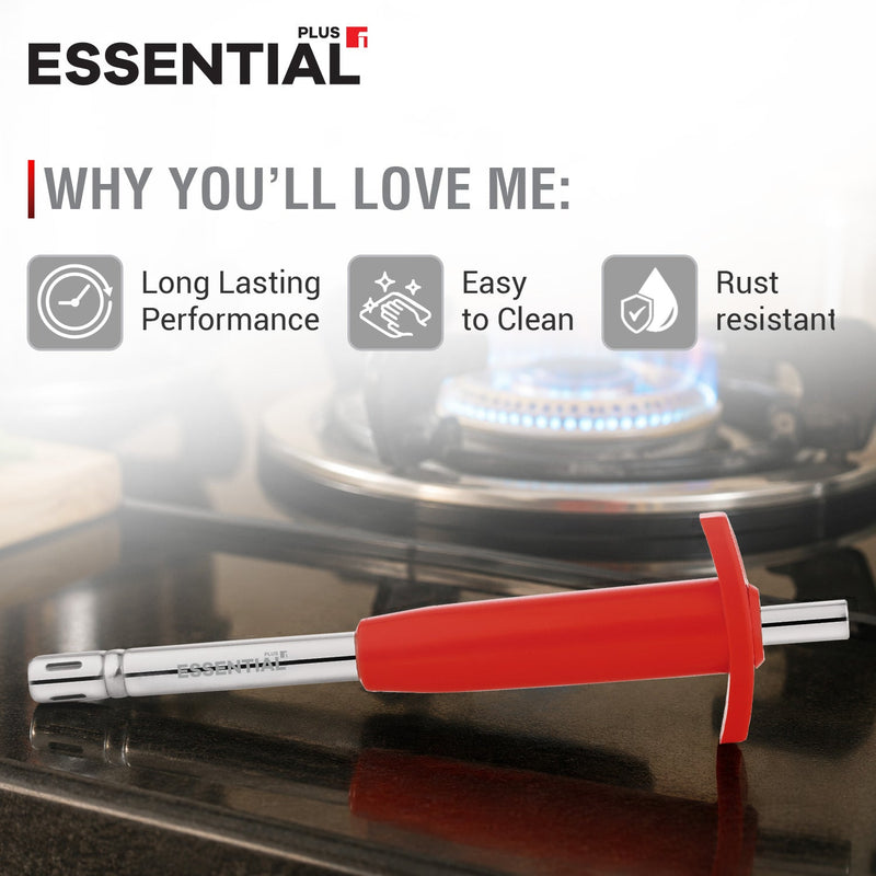 Bergner Essential Plus Gas Lighter 20.5cm with Stainless Steel Pipe