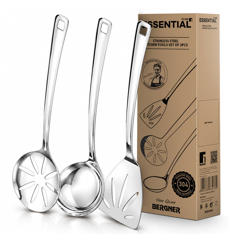 Bergner Essential Plus Stainless Steel Kitchen Tool Set 3 Pcs