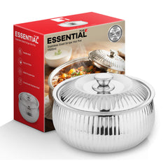 Bergner Essential Plus Stainless Steel Stripe Double Wall Insulated Hot Pot (Casserole) 1500ml