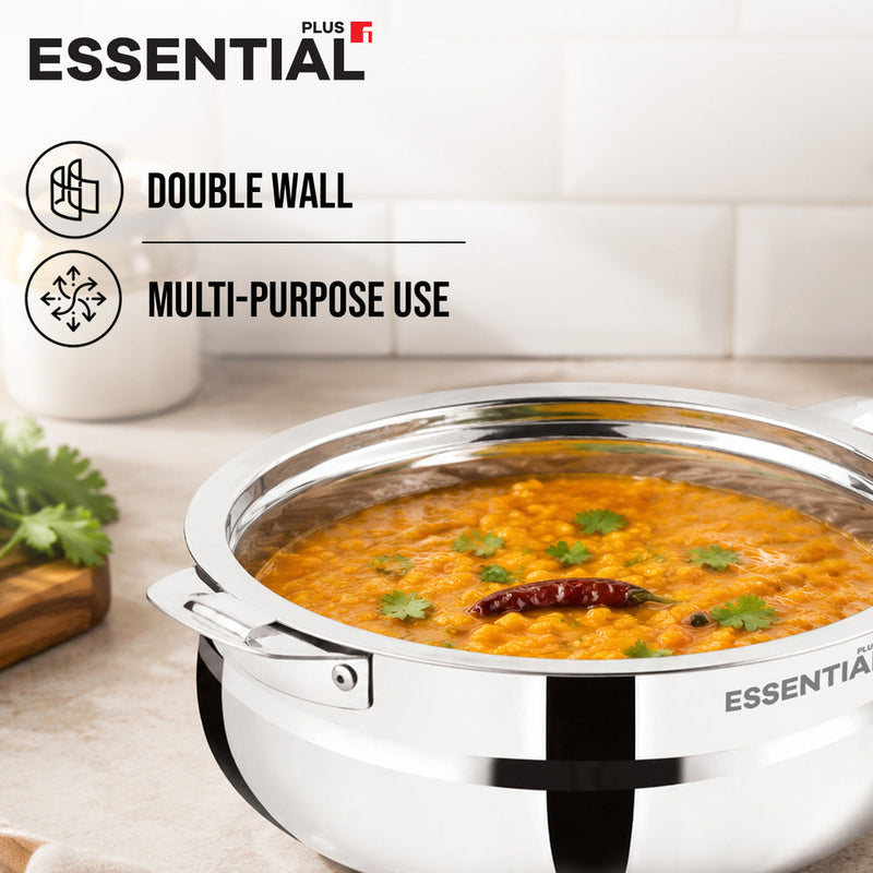 Bergner Essential Plus Stainless Steel Belly Hot Pot (2500ml)