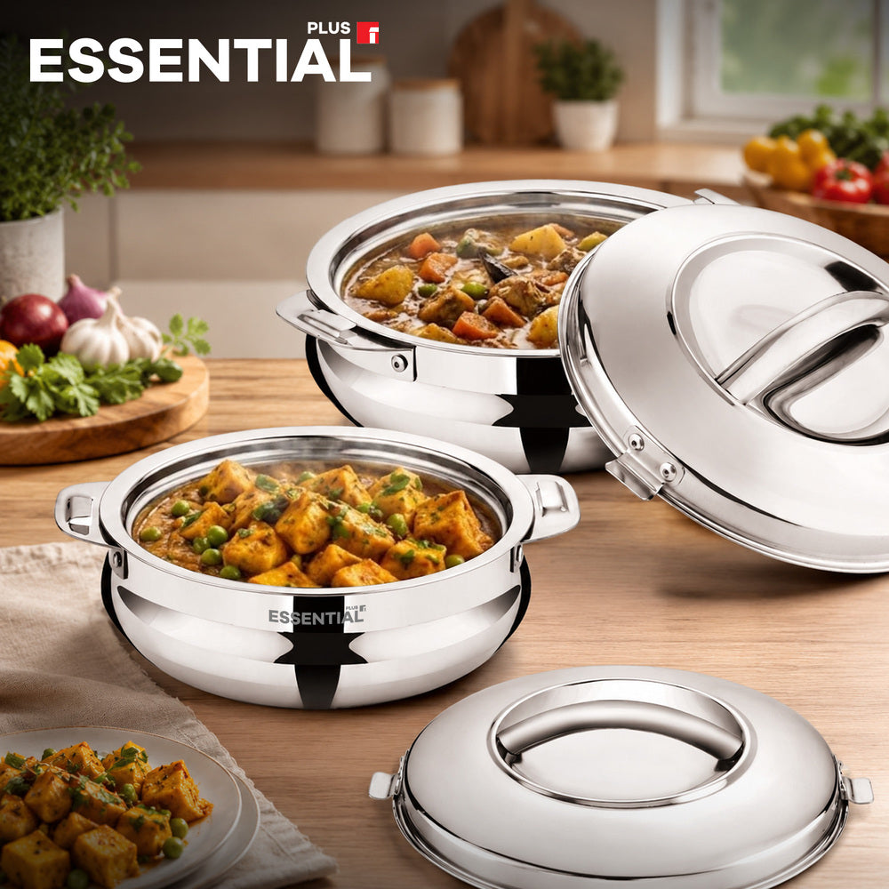 Bergner Essential Plus Stainless Steel Belly Shape Hot Pot Set