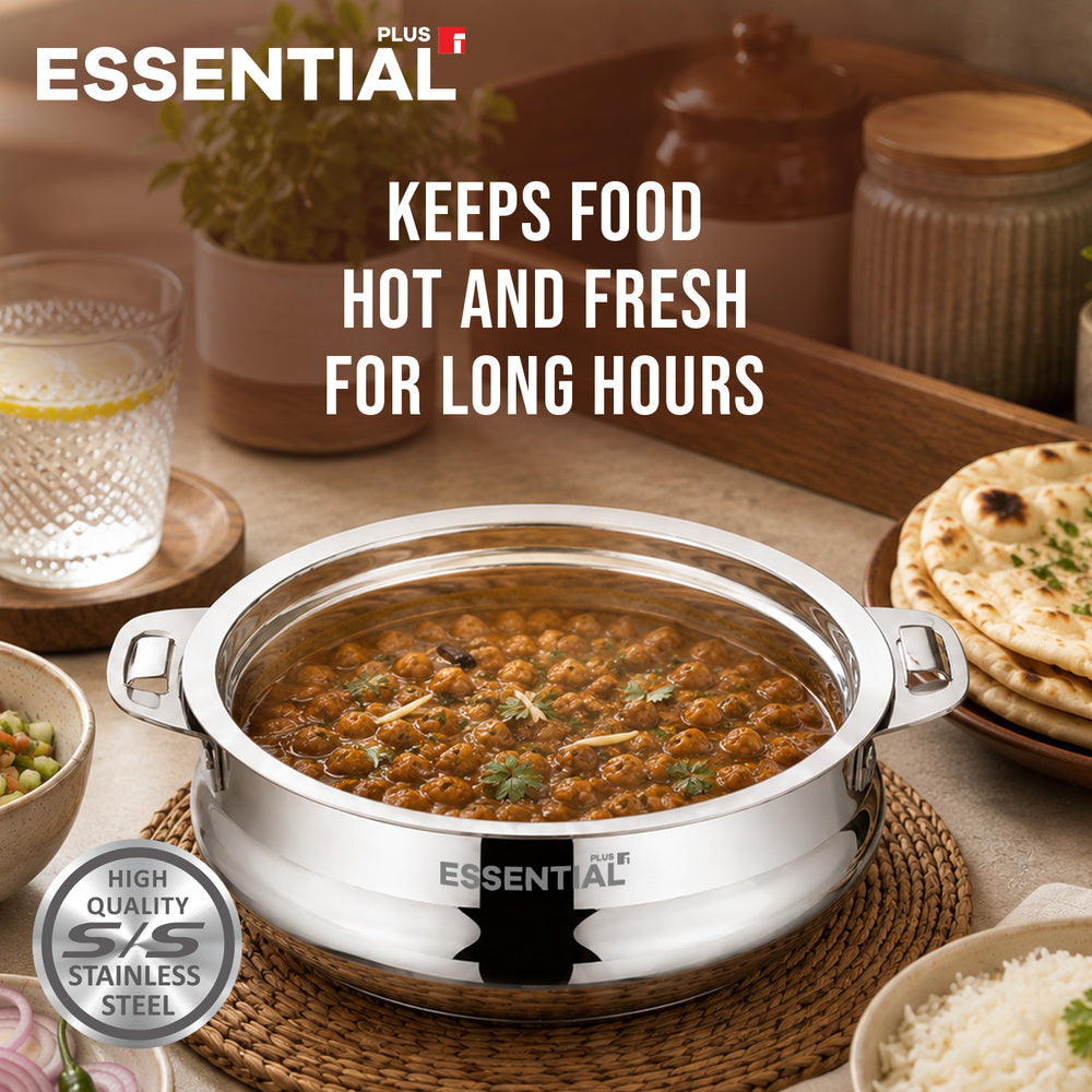 Bergner Essential Plus Stainless Steel Belly Shape Hot Pot Set
