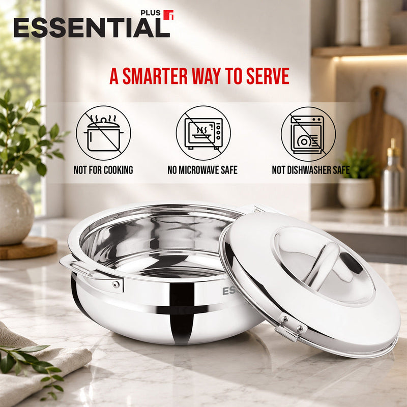 Bergner Essential Plus Stainless Steel Belly Shape Hot Pot Set