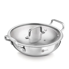 Bergner BE Essentials Tri-Ply Stainless Steel Kadai