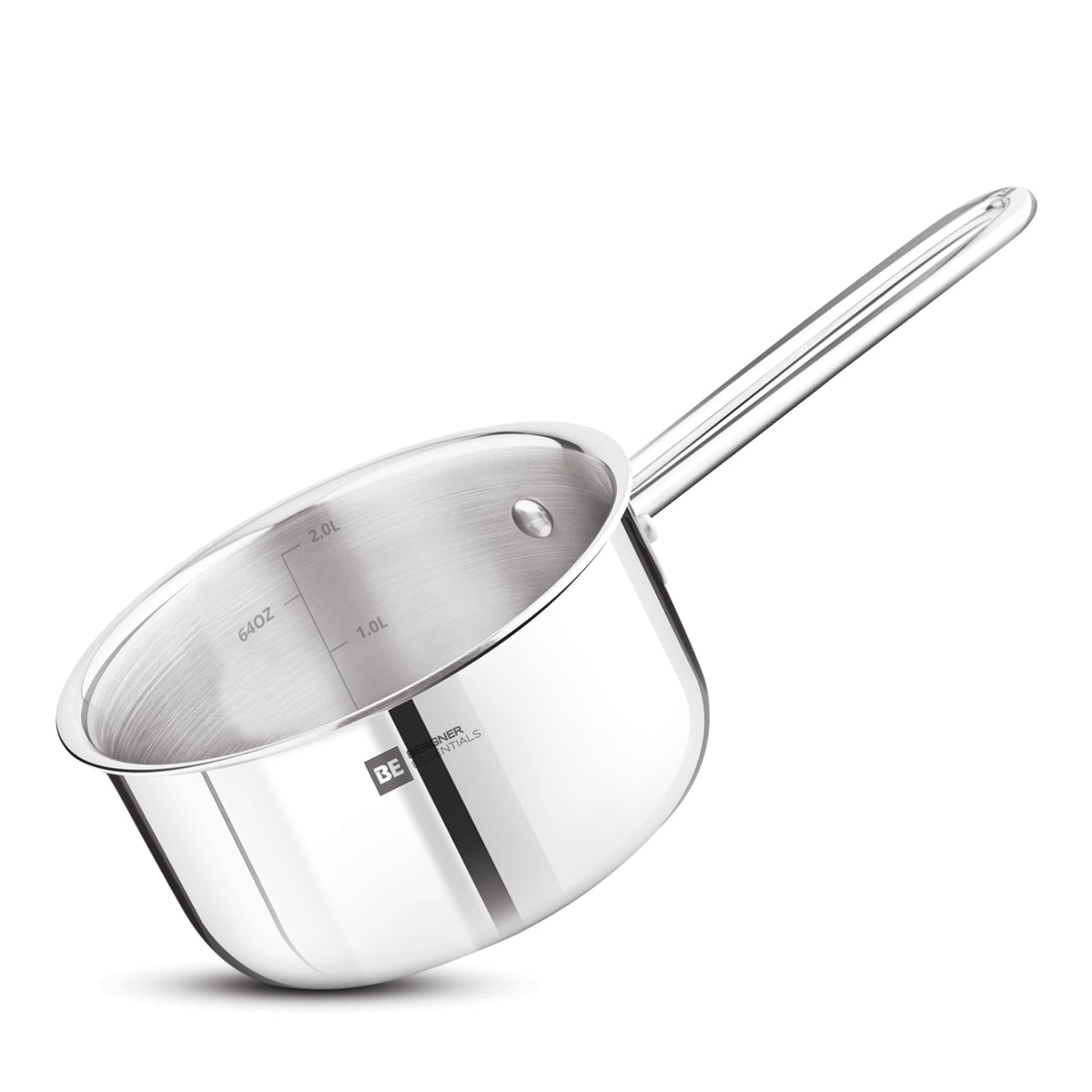 Bergner BE Essentials Tri-Ply Stainless Steel Teapan / Milk Pan
