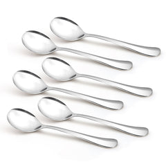 Bergner BE Essentials Baguette Soup Spoon Set of 6 (Silver)