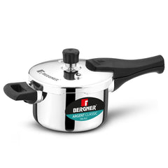 Bergner Argent Classic Triply Outer Lid Pressure Cooker 1.5L - Induction Bottom