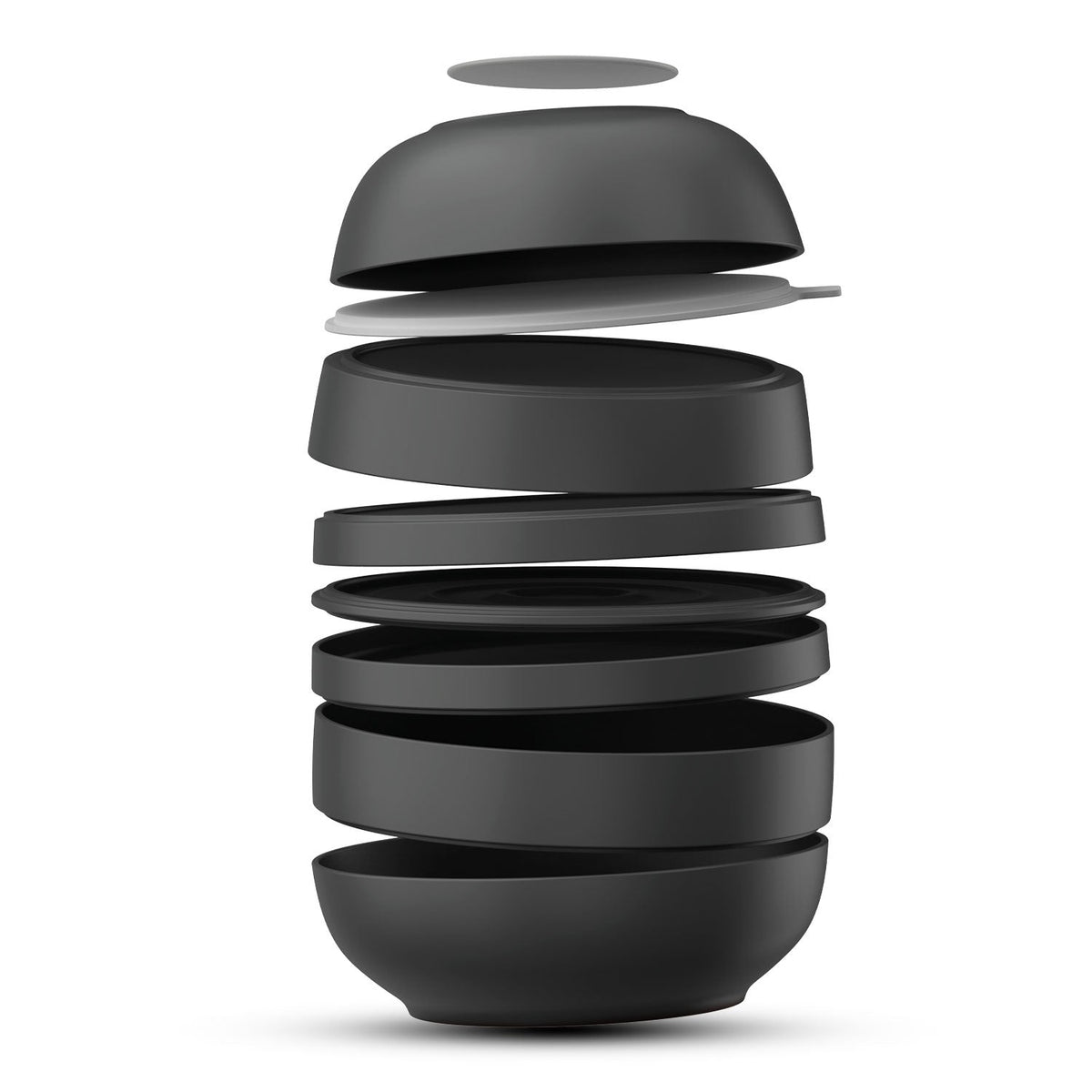 Bergner MasterPRO by Bergner Share Play Stoneware 9 Pcs Dinnerware Set - Matte Black