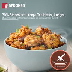 Bergner MasterPRO by Bergner Share Play Stoneware 8 Pcs Teaware Set - Dusty Blue