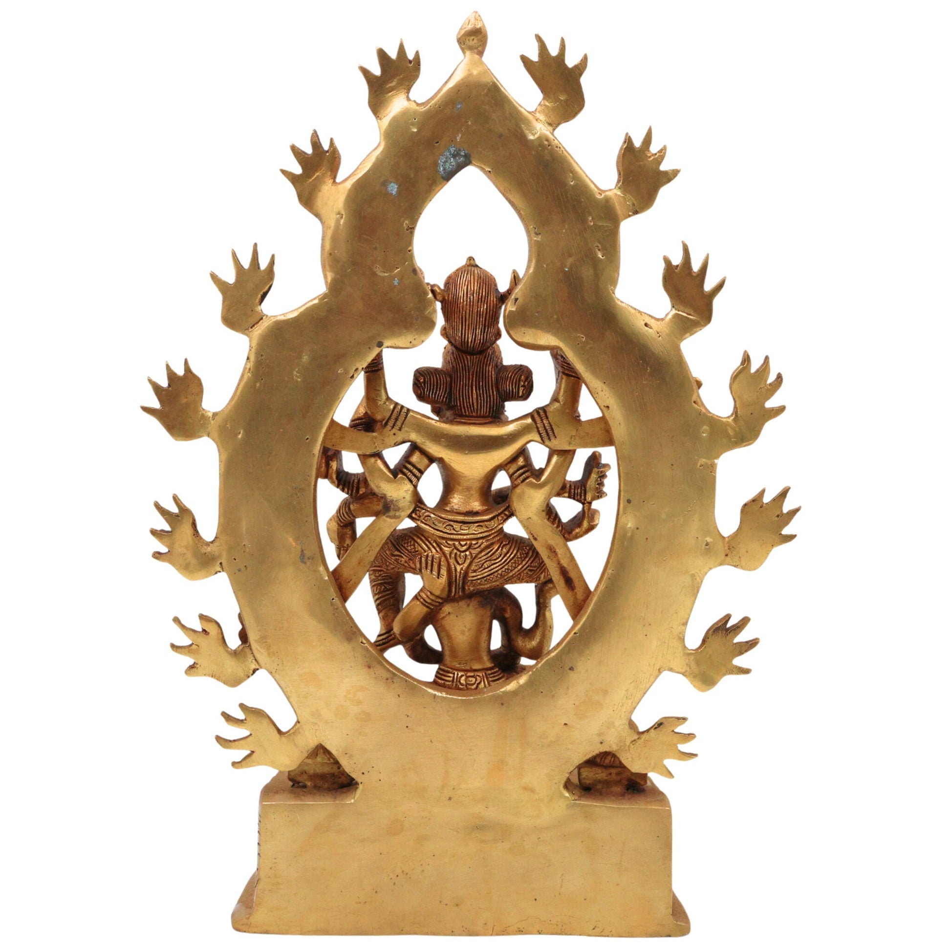 Brass Kamakhya Devi Idol, Kamakhya Maa Murti, Kamakhya Shakti Peeth Mata Statue, Nilachal Kamakhya Amba Kali Pratima for Puja, Home Decor & Gifts, Gold, 13 Inch, 1 Piece