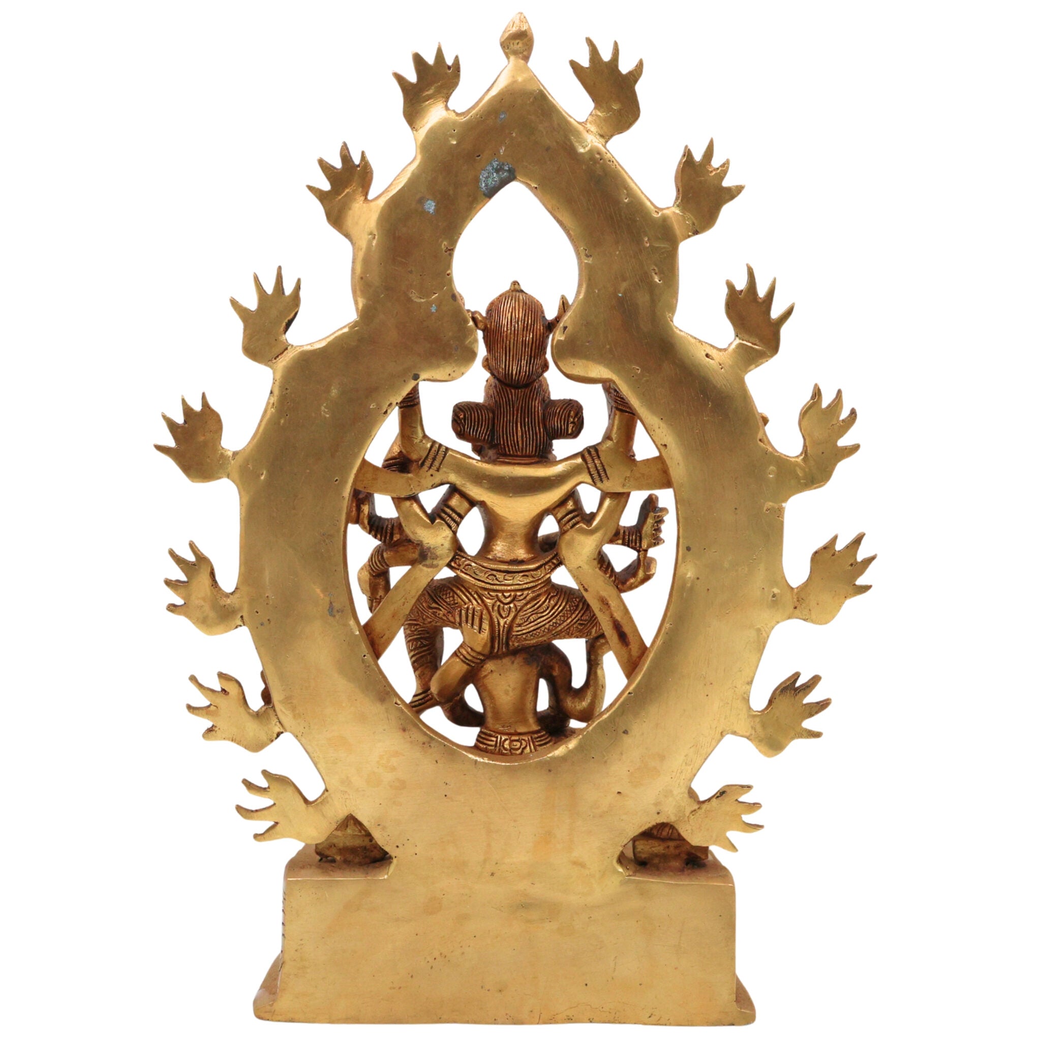 Brass Kamakhya Devi Idol, Kamakhya Maa Murti, Kamakhya Shakti Peeth Mata Statue, Nilachal Kamakhya Amba Kali Pratima for Puja, Home Decor & Gifts, Gold, 13 Inch, 1 Piece