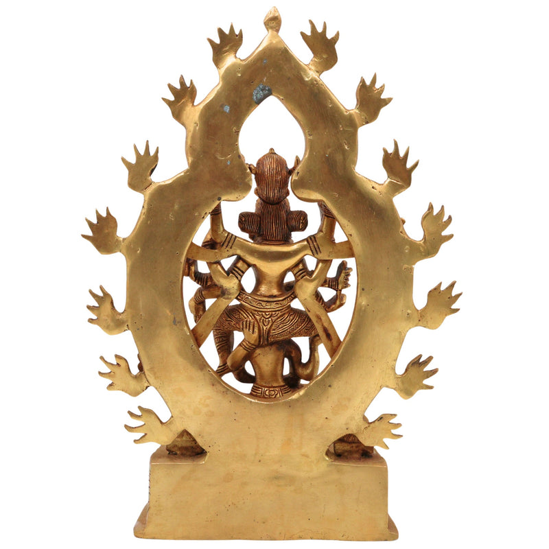 Brass Kamakhya Devi Idol, Kamakhya Maa Murti, Kamakhya Shakti Peeth Mata Statue, Nilachal Kamakhya Amba Kali Pratima for Puja, Home Decor & Gifts, Gold, 13 Inch, 1 Piece