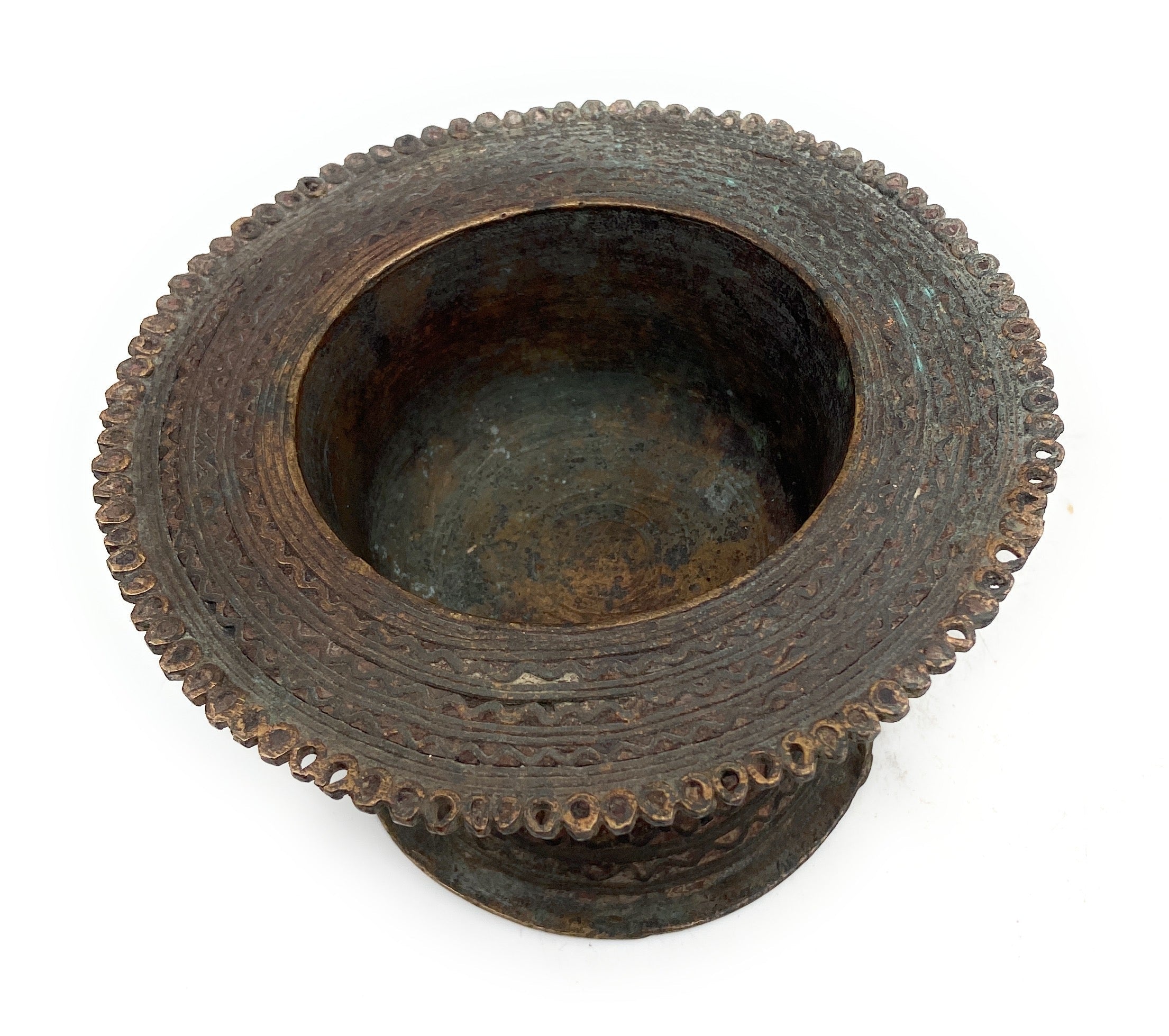 Brass Katora, Pittal Bowl, Traditional Katori, Antique Brass Utensil, Decorative Brass Bowl,Brown, 3 Inch, 1 Piece