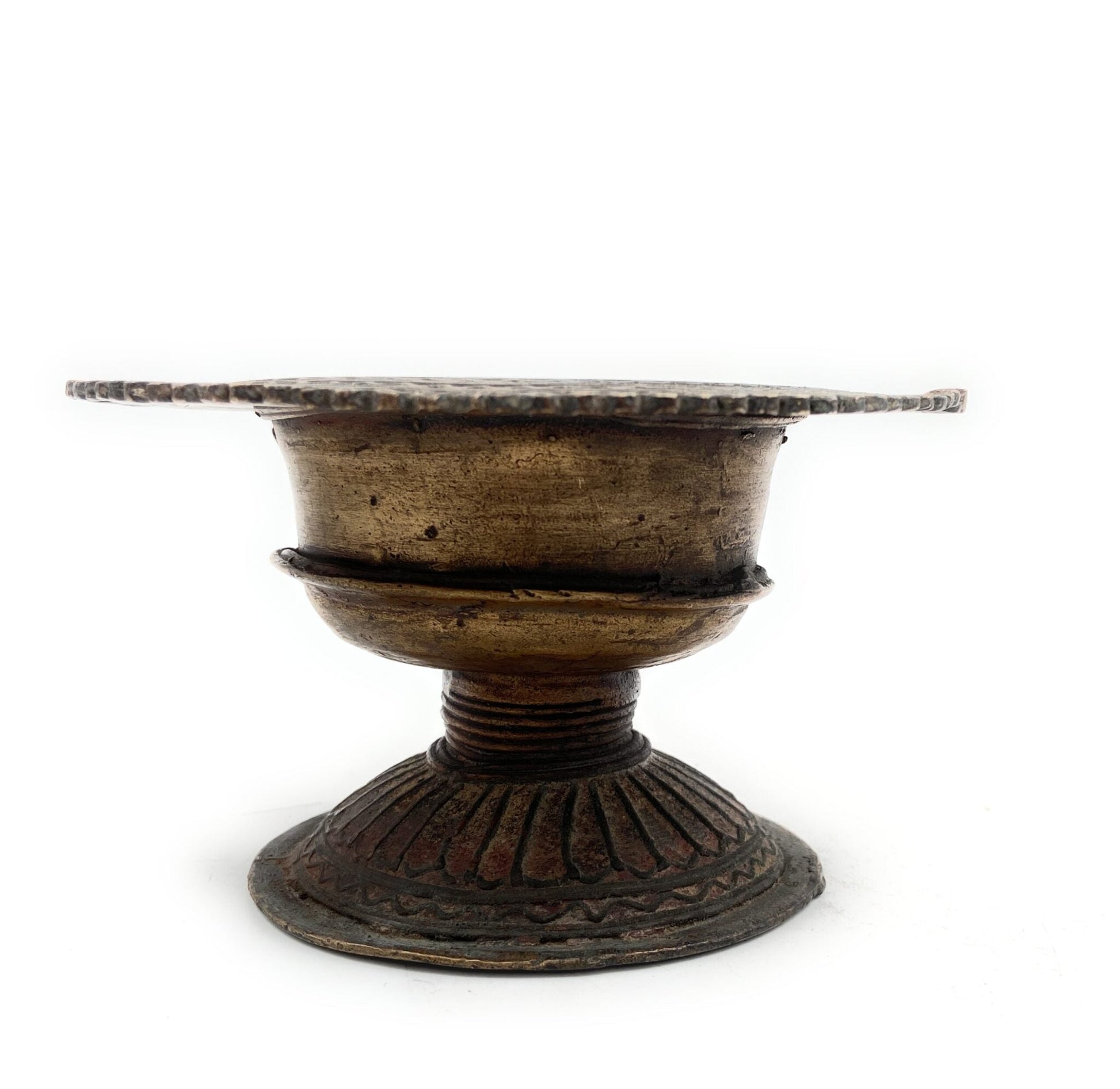 Brass Katora, Pittal Bowl, Traditional Katori, Antique Brass Utensil, Decorative Brass Bowl,Brown, 3 Inch, 1 Piece