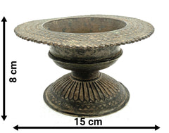 Brass Katora, Pittal Bowl, Traditional Katori, Antique Brass Utensil, Decorative Brass Bowl,Brown, 3 Inch, 1 Piece