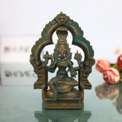 Bronze Handcrafted Mariyamman Idol | Panchaloha Mariamman Murti, Ashtadhatu Goddess Statue for Pooja, Home & Temple Decor,Gold, 5.5 Inch, 1 Piece