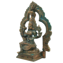 Bronze Handcrafted Mariyamman Idol | Panchaloha Mariamman Murti, Ashtadhatu Goddess Statue for Pooja, Home & Temple Decor,Gold, 5.5 Inch, 1 Piece