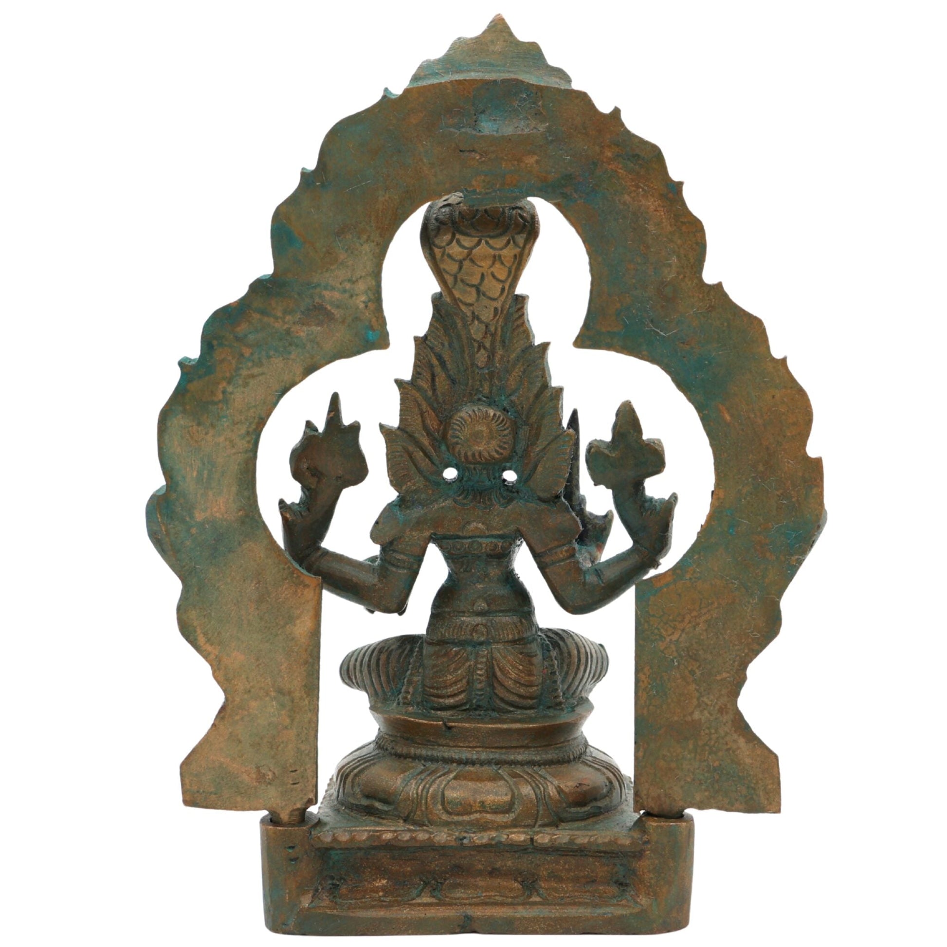 Bronze Handcrafted Mariyamman Idol | Panchaloha Mariamman Murti, Ashtadhatu Goddess Statue for Pooja, Home & Temple Decor,Gold, 5.5 Inch, 1 Piece