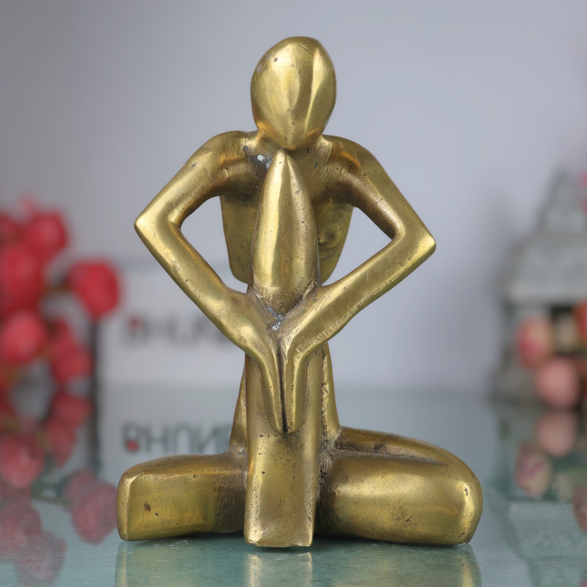 Brass Modern Art | Arts | Brass Awards | Brass Trophy | Brass Lady | Home Decor| Decoratives, Gold, 6.5 Inch, 1 Piece