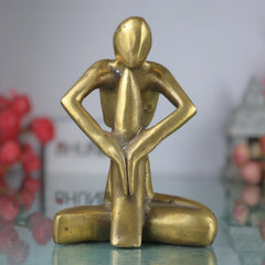 Brass Modern Art | Arts | Brass Awards | Brass Trophy | Brass Lady | Home Decor| Decoratives, Gold, 6.5 Inch, 1 Piece