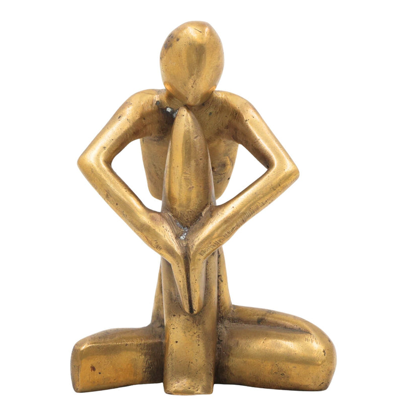 Brass Modern Art | Arts | Brass Awards | Brass Trophy | Brass Lady | Home Decor| Decoratives, Gold, 6.5 Inch, 1 Piece