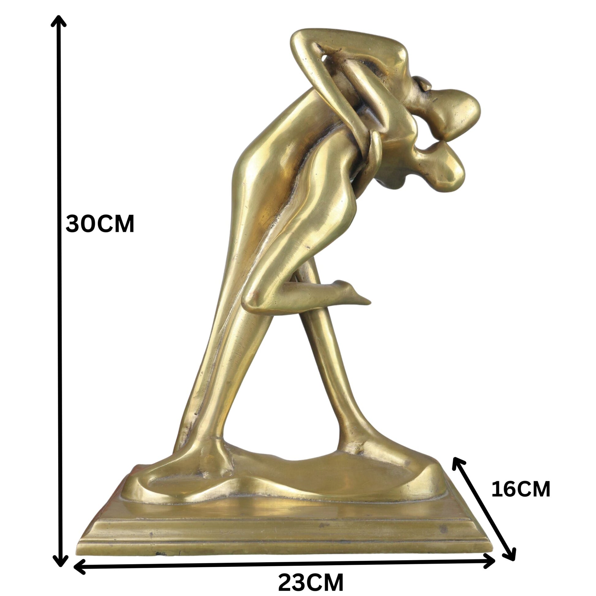 Brass Modern Art | Arts | Brass Awards | Brass Trophy | Brass Lady | Home Decor| Decoratives, Gold, 12 Inch, 1 Piece