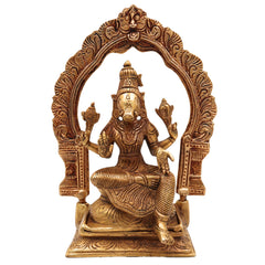Brass Varahi Amman Idol | Handcrafted Varahi Devi Murti | Maa Varahi Mata Vigraha for Pooja, Home Temple & Decor, Gold, 8 Inch, 1 Piece