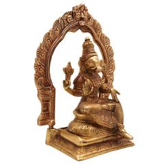 Brass Varahi Amman Idol | Handcrafted Varahi Devi Murti | Maa Varahi Mata Vigraha for Pooja, Home Temple & Decor, Gold, 8 Inch, 1 Piece