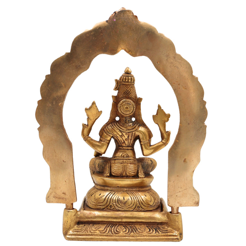 Brass Varahi Amman Idol | Handcrafted Varahi Devi Murti | Maa Varahi Mata Vigraha for Pooja, Home Temple & Decor, Gold, 8 Inch, 1 Piece