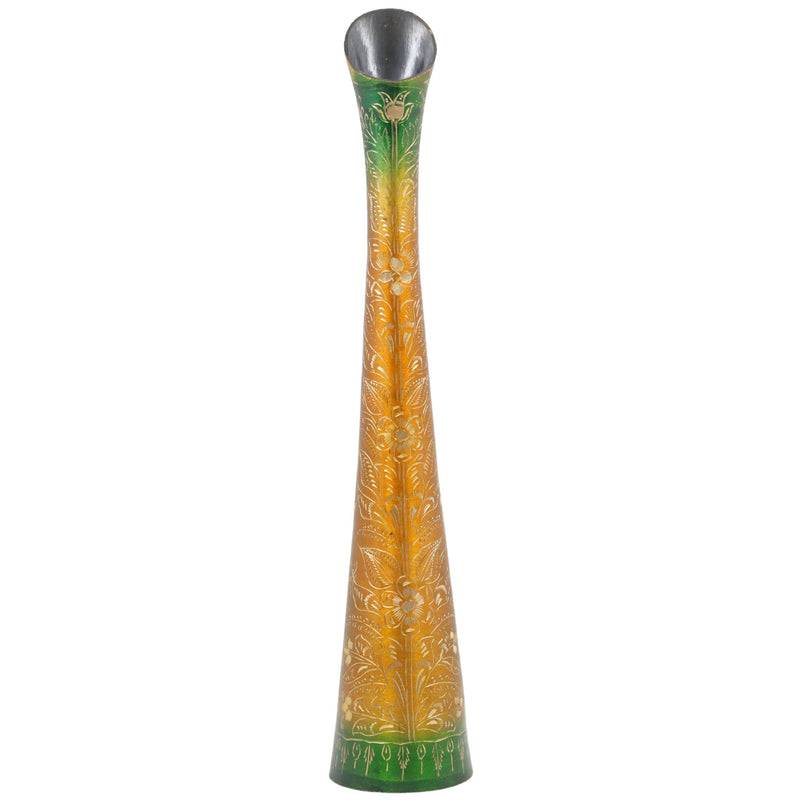 Brass Vases | Flower | Brass | Phooladaan | Vas | Vaz | Brass Vases For Home | Beautiful Vase | Brass Vase | Flower Vase, Gold, 16 Inch, 1 Piece