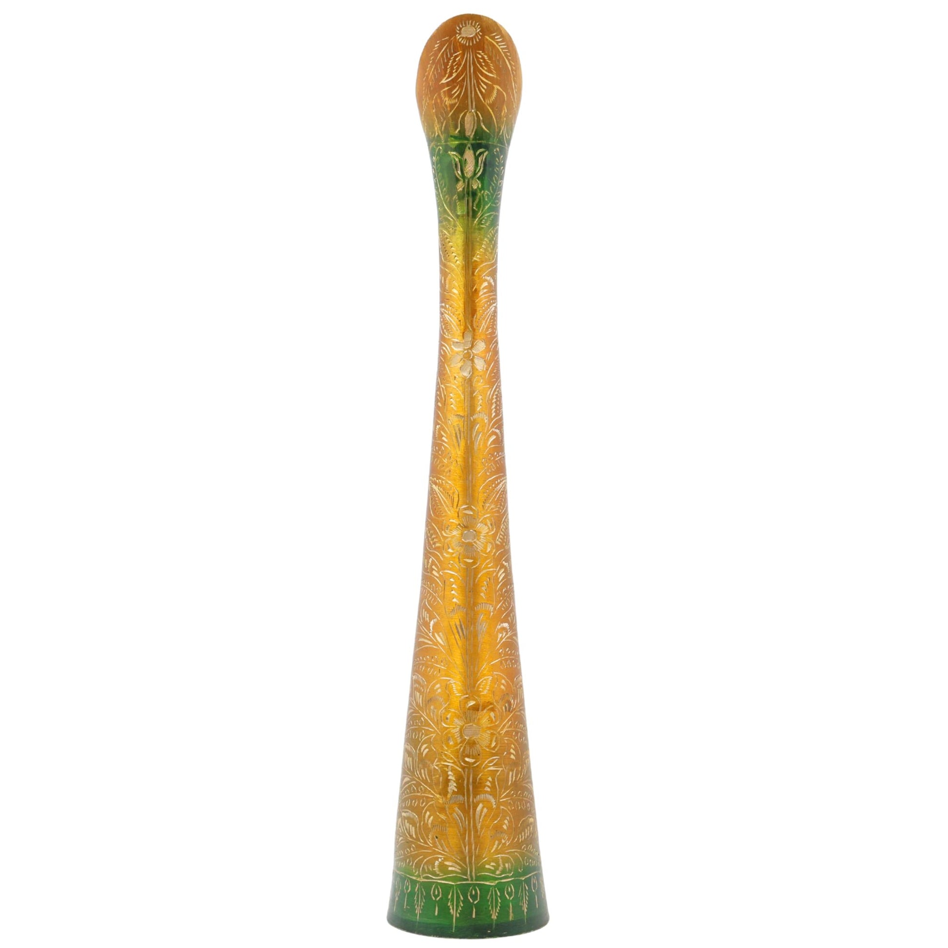 Brass Vases | Flower | Brass | Phooladaan | Vas | Vaz | Brass Vases For Home | Beautiful Vase | Brass Vase | Flower Vase, Gold, 16 Inch, 1 Piece