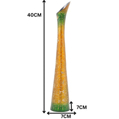 Brass Vases | Flower | Brass | Phooladaan | Vas | Vaz | Brass Vases For Home | Beautiful Vase | Brass Vase | Flower Vase, Gold, 16 Inch, 1 Piece