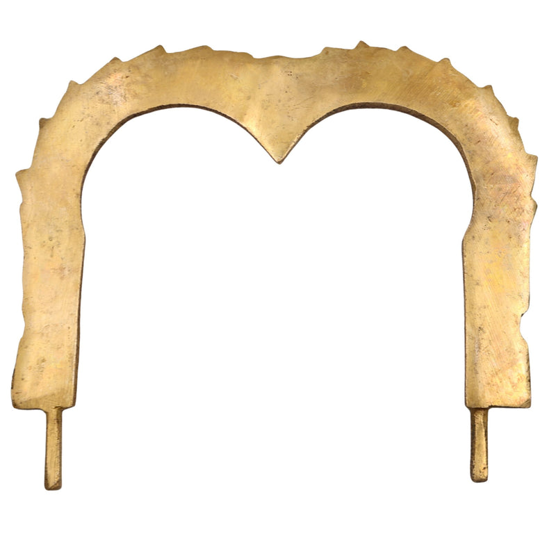 Bhunes Brass Prabhavali Arch Frame for Two Deities – Traditional Wall Hanging Prabhawali | Prabhaval for Temple, Mandir & Home Decor, Gold, 6 Inch, 1 Piece