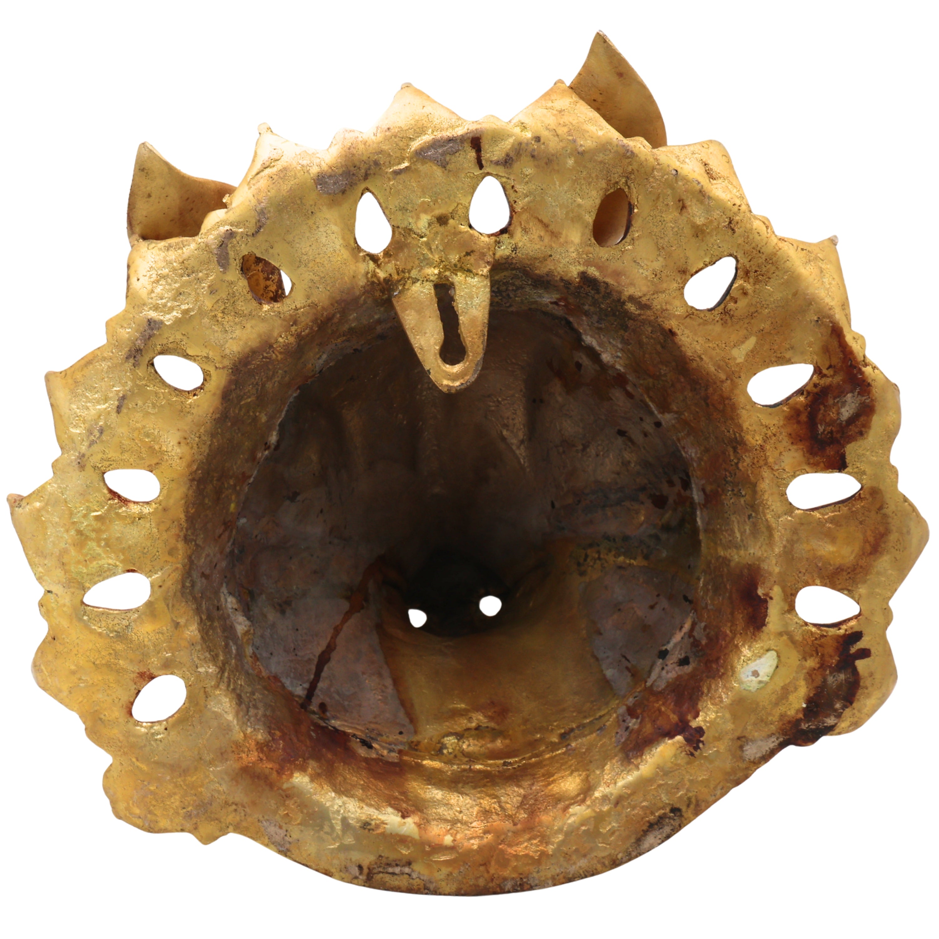 Brass Varaha Head Idol, Varahadev Murti Wall Hanging, Boar Avatar Vishnu Statue, Peetal Varaha Pratima for Home Temple Decor & Gifts, Gold, 9 Inch, 1 Piece