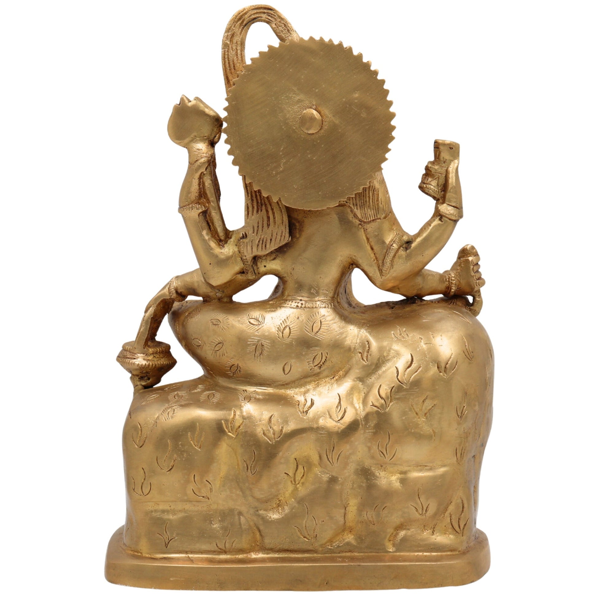 Brass Shiva And Parwati Idol | Shiv Parvati Brass Statue | Brass Shiva Parvati | Brass Shiv Parivar | Shivshankar Parvati | Murti | Idol |Statue, Gold, 11 Inch, 1 Piece