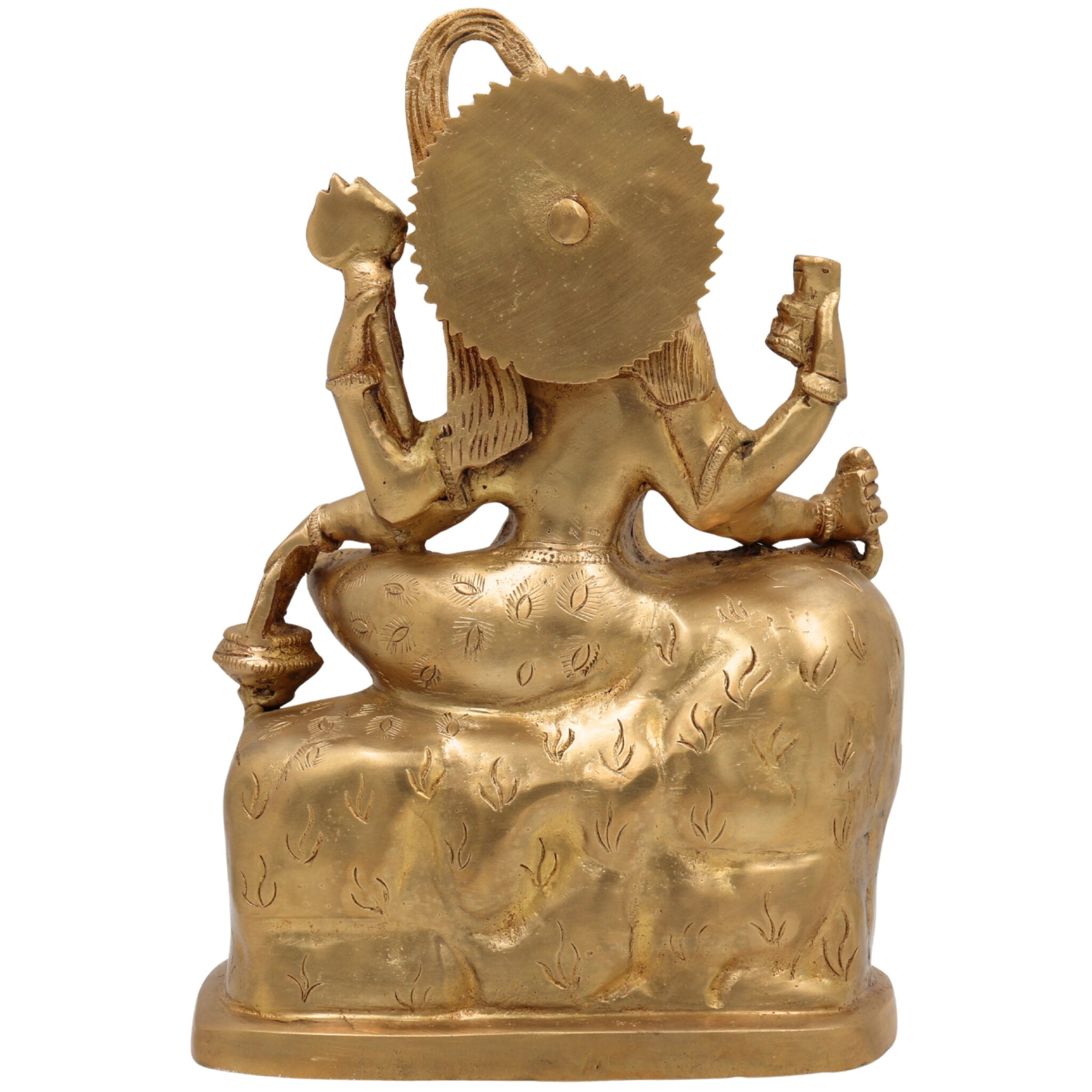 Brass Shiva And Parwati Idol | Shiv Parvati Brass Statue | Brass Shiva Parvati | Brass Shiv Parivar | Shivshankar Parvati | Murti | Idol |Statue, Gold, 11 Inch, 1 Piece