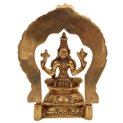 Brass Parvati Devi Idol | Mookambika Statue | Adi Shakti Murti for Pooja, Gold, 7 Inch, 1 Piece