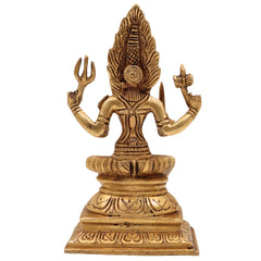 Brass Goddess Mariamman Idol | Mariamma Murti | Mari Amman Statue | Handcrafted Peetal Mariamman for Home Decor, Pooja & Gifts, Gold, 6 Inch, 1 Piece