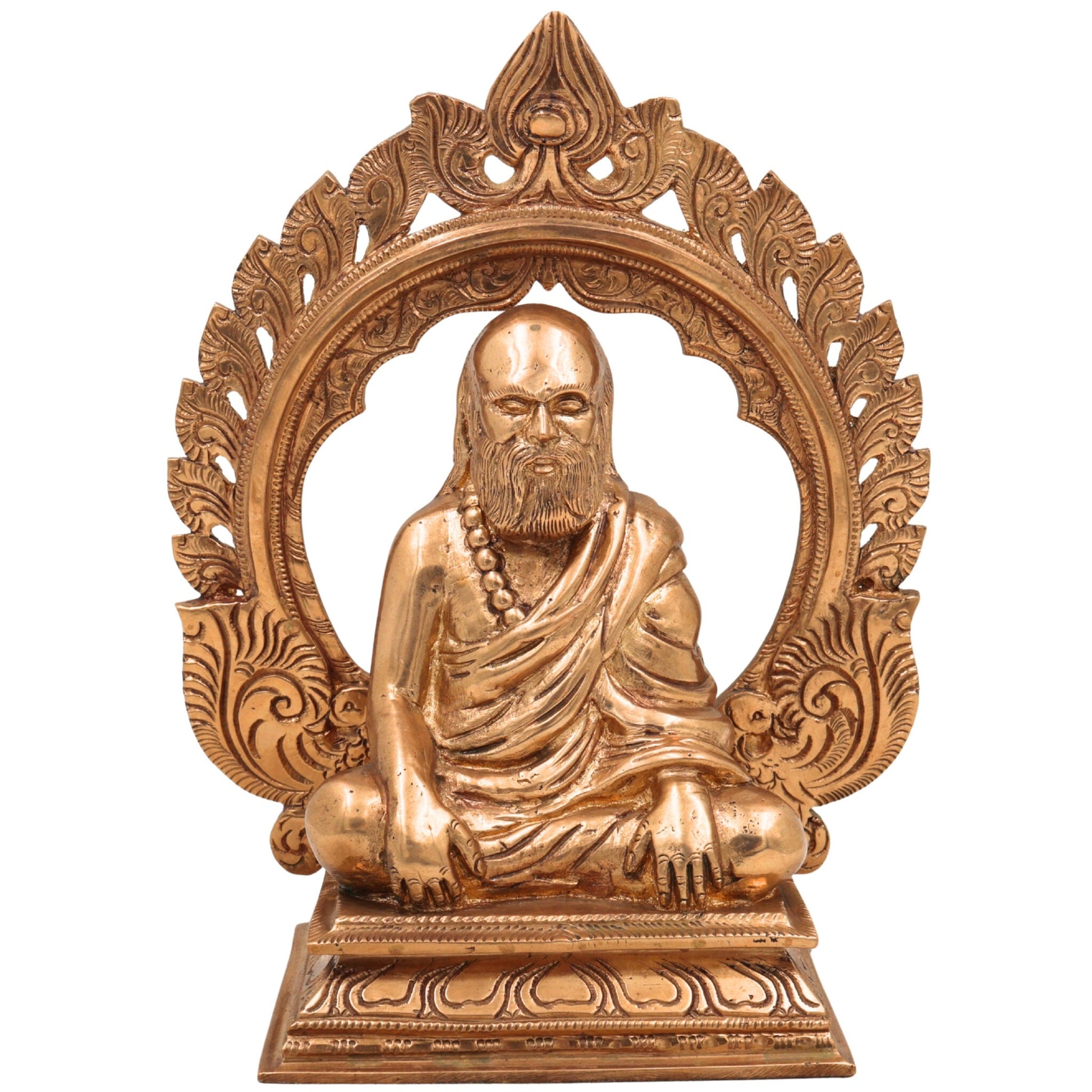 Pamban Swamigal Idol in Panchaloha Bronze – Handcrafted South Indian Temple Statue, Artisan-Made Murti for Pooja and Home Altar,Gold, 8 Inch, 1 Piece