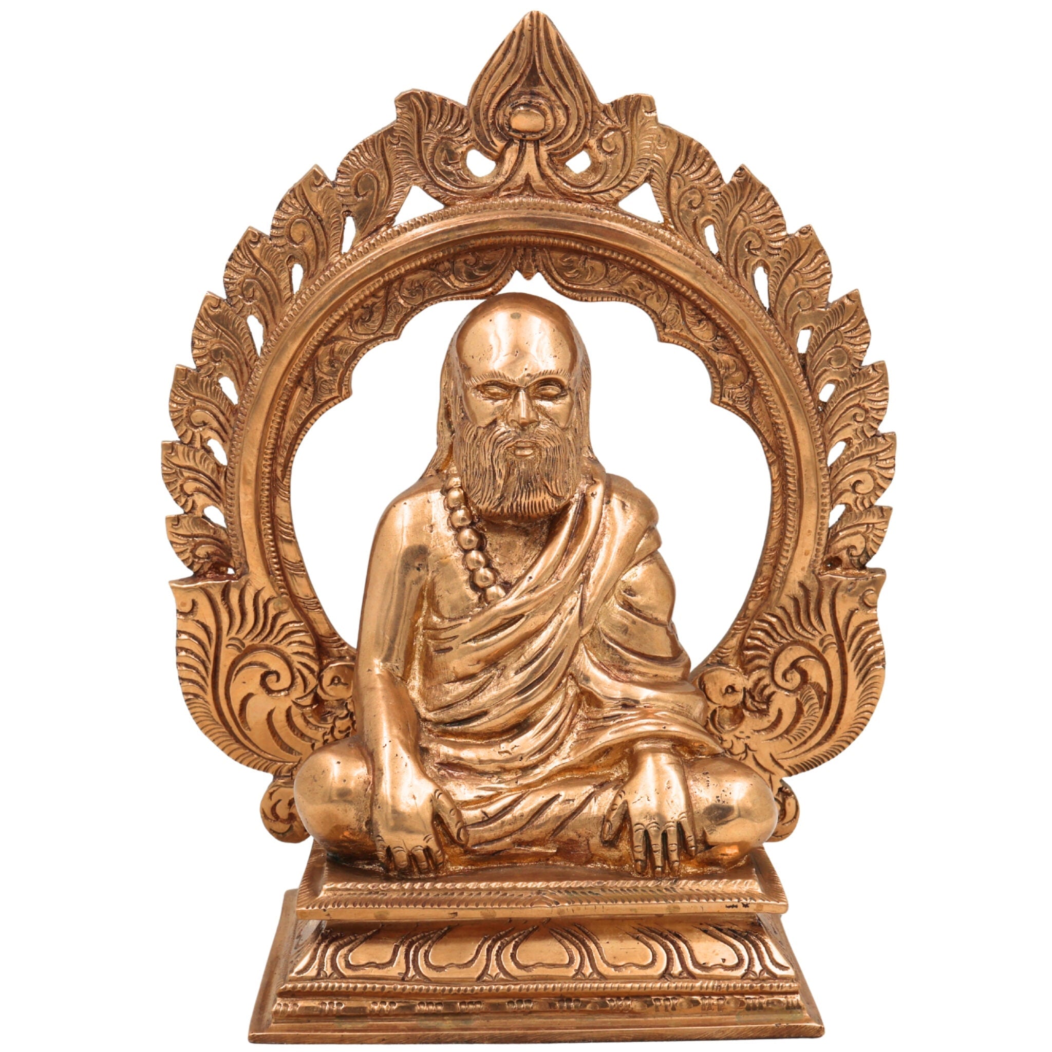 Pamban Swamigal Idol in Panchaloha Bronze – Handcrafted South Indian Temple Statue, Artisan-Made Murti for Pooja and Home Altar,Gold, 8 Inch, 1 Piece
