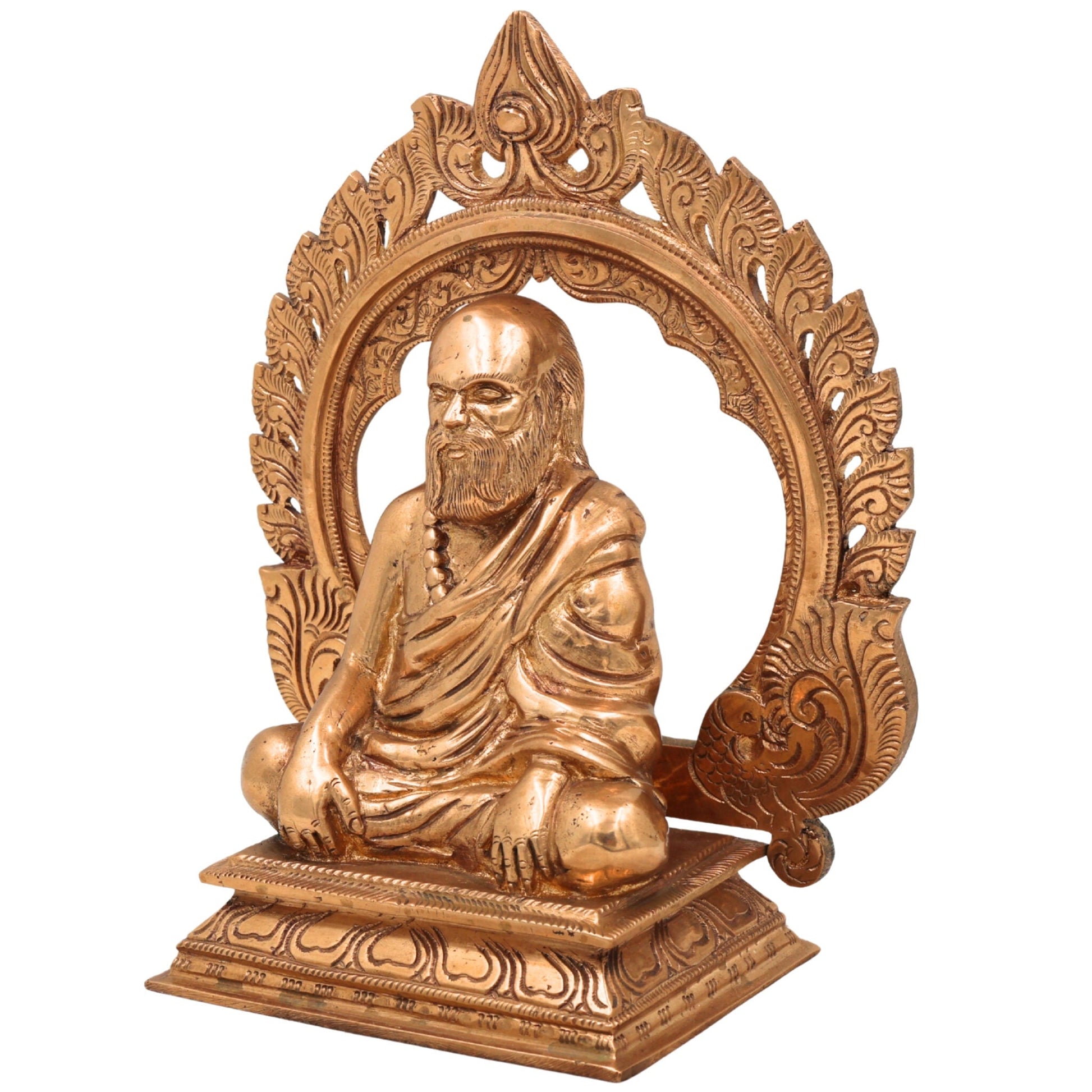 Pamban Swamigal Idol in Panchaloha Bronze – Handcrafted South Indian Temple Statue, Artisan-Made Murti for Pooja and Home Altar,Gold, 8 Inch, 1 Piece