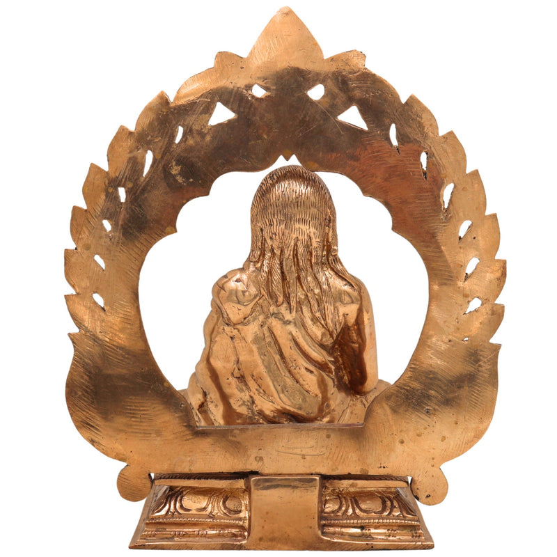 Pamban Swamigal Idol in Panchaloha Bronze – Handcrafted South Indian Temple Statue, Artisan-Made Murti for Pooja and Home Altar,Gold, 8 Inch, 1 Piece
