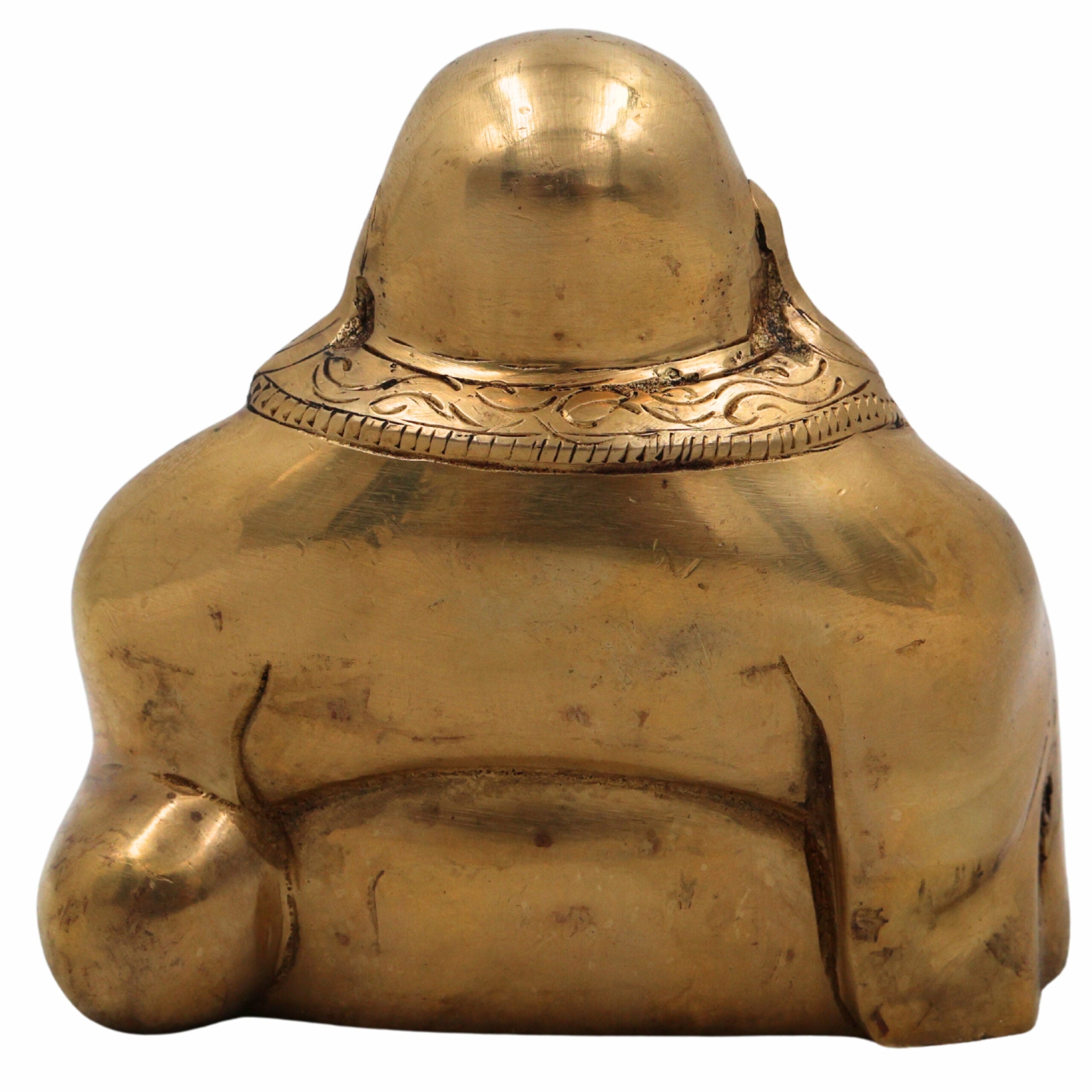 Brass Lord Kubera Idol | Kuber Murti Kuvera Vigraha Vaisravana Statue | Wealth God Dhanapati Pooja Sculpture for Home Temple Decor,Gold, 4.5 Inch, 1 Piece