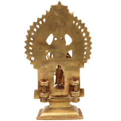 Brass Rama Idol With Prabhavali, Shri Ram Murti, Lord Ramachandra Vigraham, Ramar Brass Statue, Ram Lalla Idol, Ram Bhagwan Moorthi for Pooja Home Temple Decor Gift,Gold, 11.5 Inch, 1 Piece