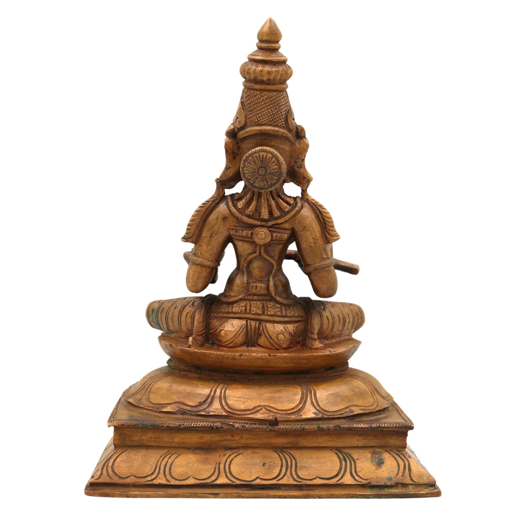 Bronze Goddess Annapurna Devi Idol, Panchaloha Annapoorna Ji Ki Murti, Annapoorani Annapurni Annapurani Annaporna Statue, Brown, 9.5 Inch, 1 Piece